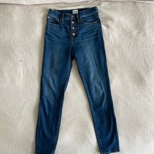 J.Crew high waist button fly skinny jeans